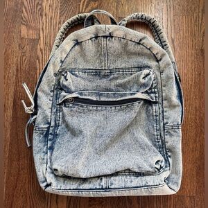 Deena & Ozzy Acid Washed Denim Backpack